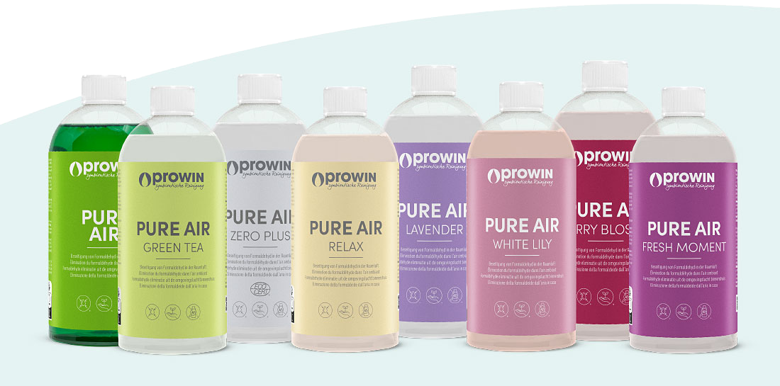 De 8 geuren van proWIN PURE AIR