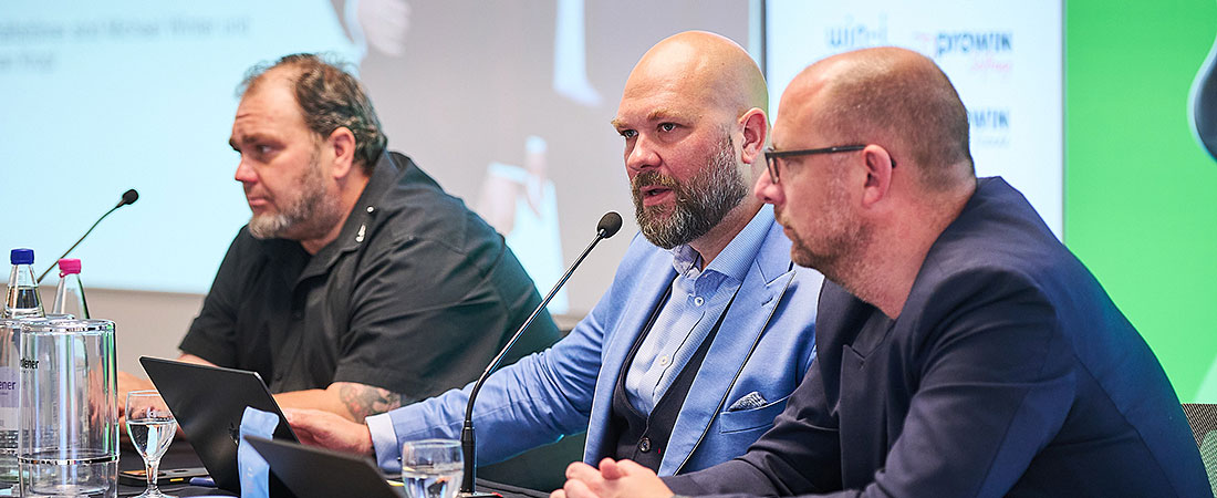 proWIN-jaarlijkse persconferentie 2025 met Sascha Winter (vennoot), Michael Winter (directeur), Christian Alt (directeur)